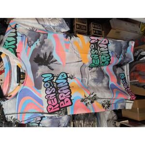 REASON Brand Colorful Graphic Tee - Size S